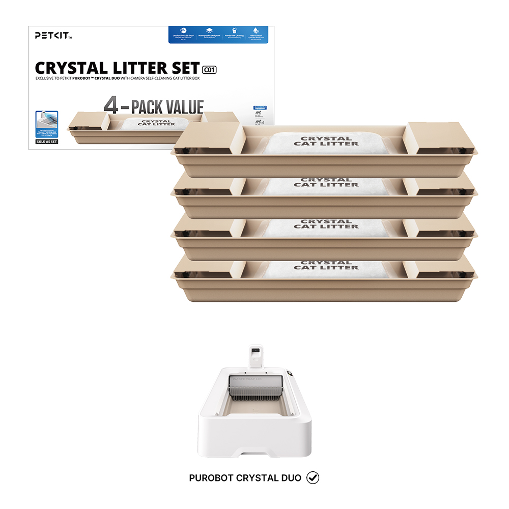 PETKIT Kristallstreu für PUROBOT CRYSTAL DUO | 4 Stück