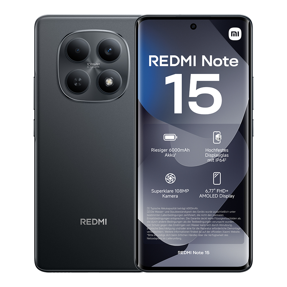 REDMI Note 15 8GB/256GB | Schwarz