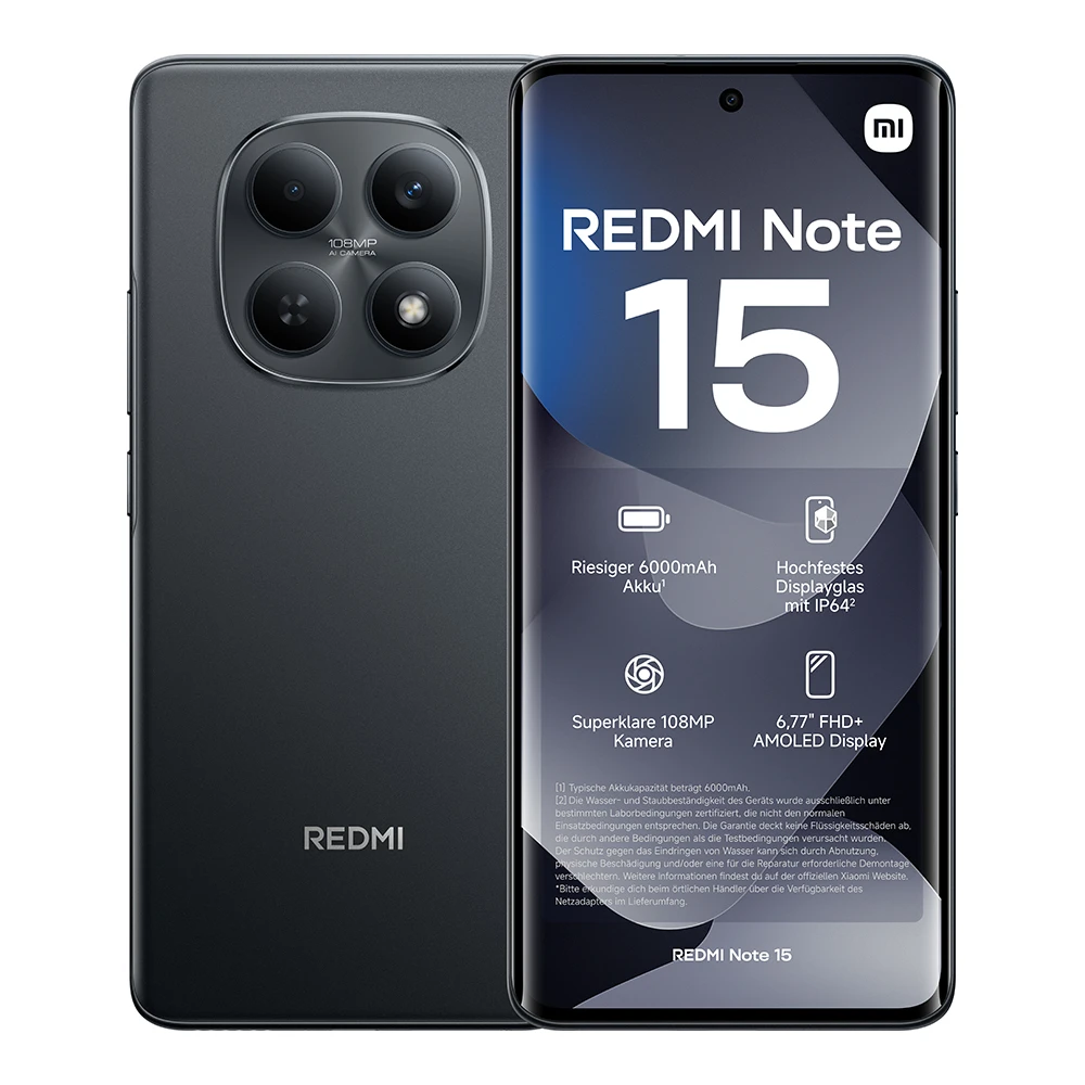 REDMI Note 15 8GB/256GB | Schwarz