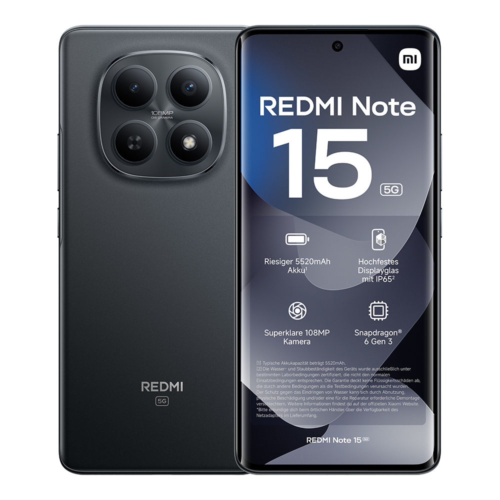 REDMI Note 15 5G 8GB/256GB | Schwarz